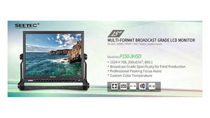 seetec p150 3hsd broadcast monitor trusted seetec quality