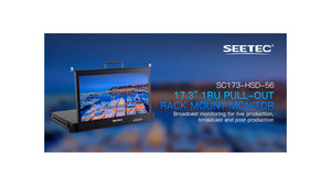 seetec sc173 hsd56 pullout 1ru rack mount monitor 