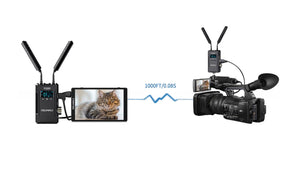 feelworld w1000s wireless video transmission 1000 feet transmission low latency
