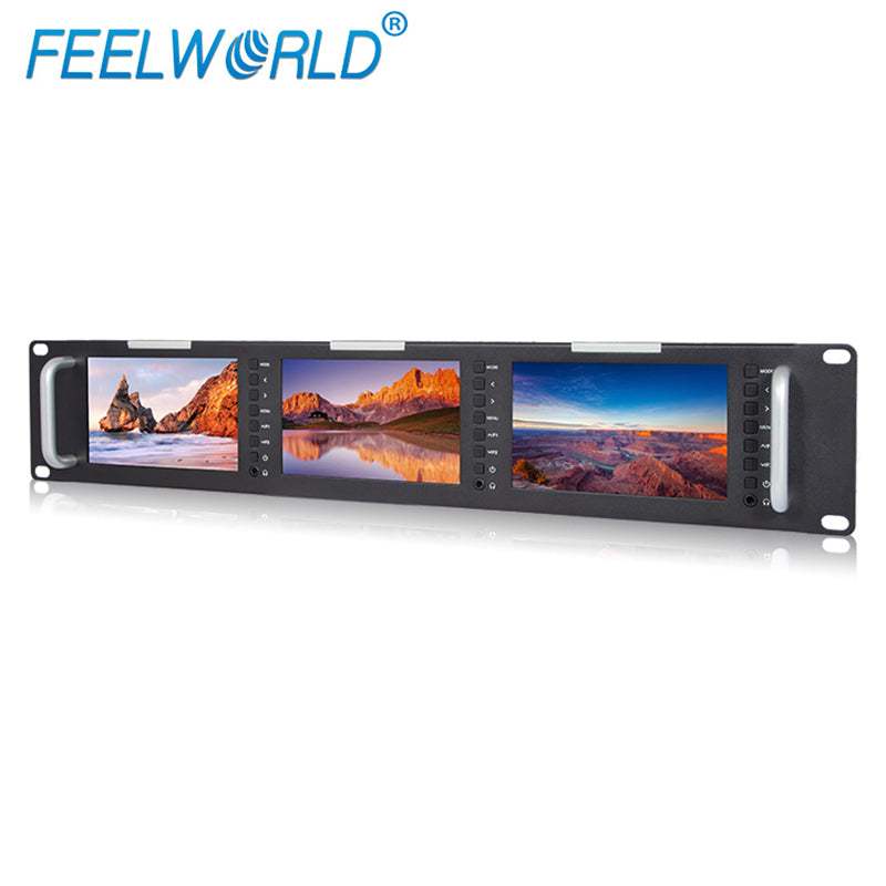 Feelworld T51 Triple 2RU Rack Mount Broadcast Monitor - Feelworld UK ...